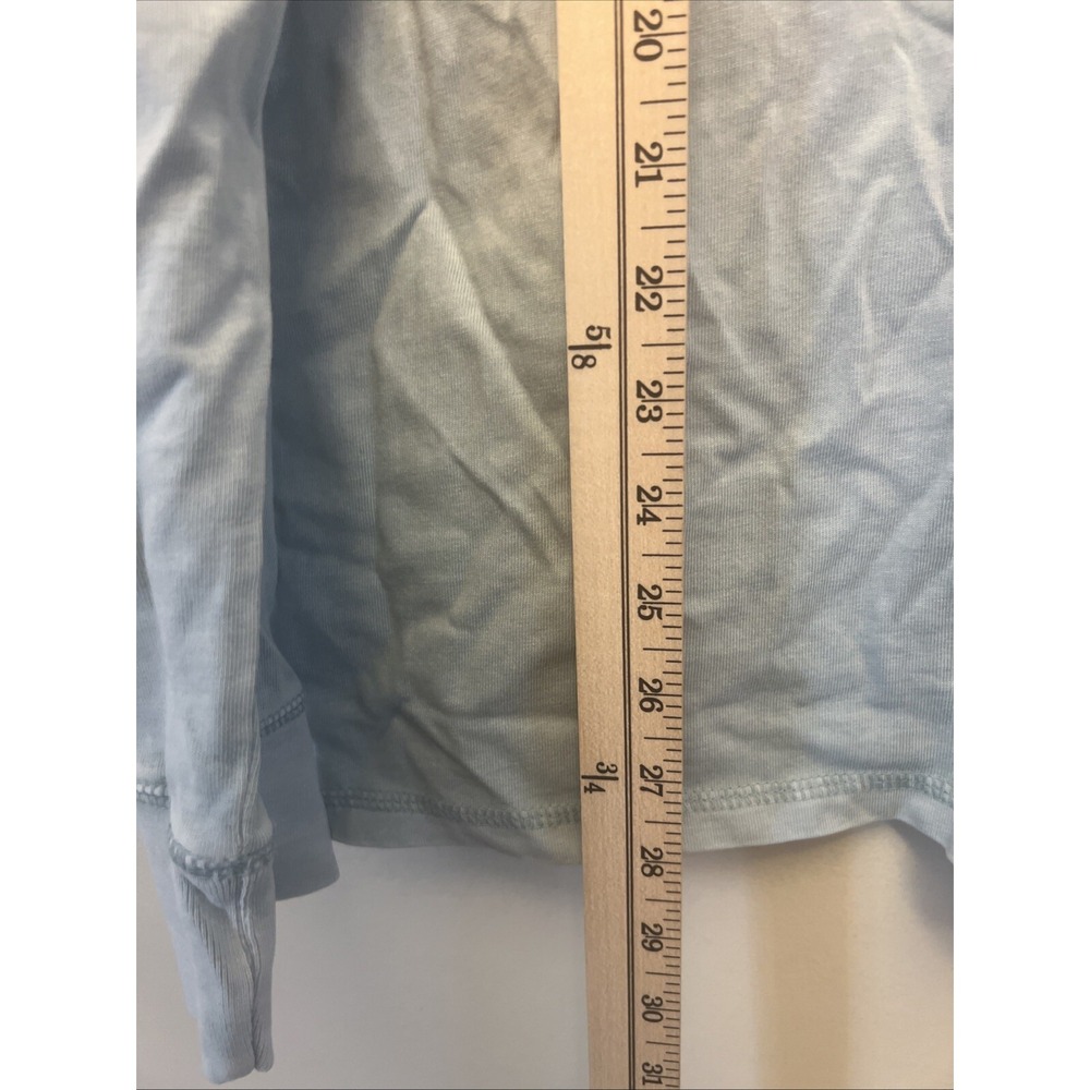 Goodfellow men's long sleeve T-shirt, size medium, light blue NWT - Picture 3 of 10